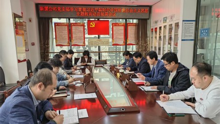 甘肃建投七建新厦公司党支部召开学习贯彻习近平新时代中国特色社会主义思想主题教育动员部署会议