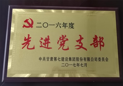 2016年度先进党支部