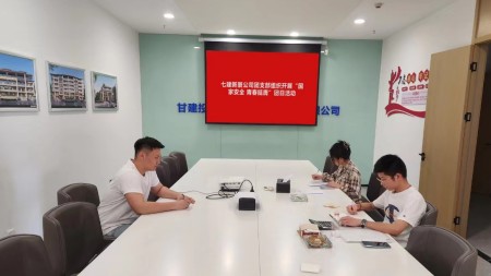 甘肃建投七建新厦公司团支部组织开展“国家安全 青春挺膺”主题团日活动