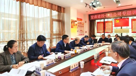 郭震、李杰调研七建新厦公司