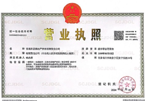 新厦公司营业执照（副本）2020年12月2日更换