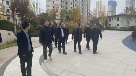 甘肃建投七建新厦公司实地考察临夏州城投集团项目